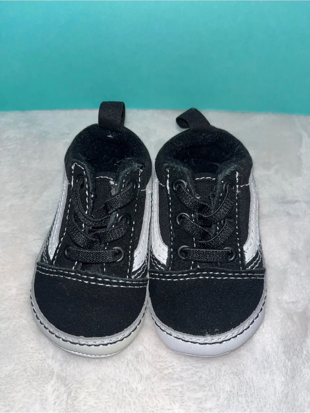 Vans Black & White Baby Walker Sneakers